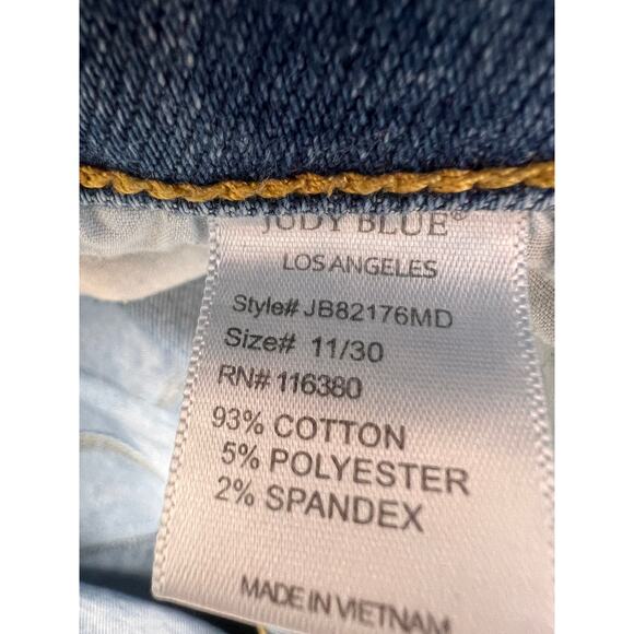 Judy Blue Skinny Fit Stretch Comfort Jeans Sz 11/30 Ankle Length - Picture 5 of 8